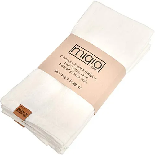 MIQIO® Design Stoffservietten in beige von Miqio