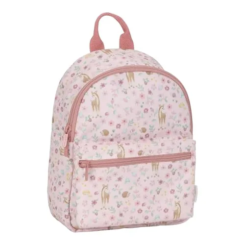 Produktbild Little Dutch Rucksack Kinderrucksack mit Brustgurt für Kinder Kindergarten geblümt Reh rosa- Fairy Garden
