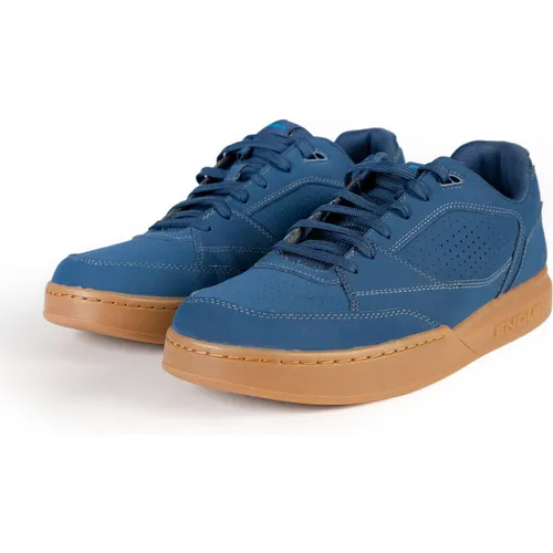 Endura Hummvee Flat MTB Schuhe - Dunkel Blau - Größe 47 - Fahrradschuhe mit rutschfester Sohle für optimalen Grip und Komfort beim Mountainbiken.