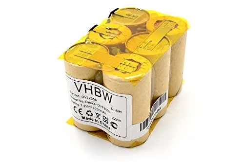 vhbw Akku Ersatz für Black&Decker ACN-DE7.2 für Home Cleaner Heimroboter, braun (3000 mAh, 7,2 V, NiMH)
