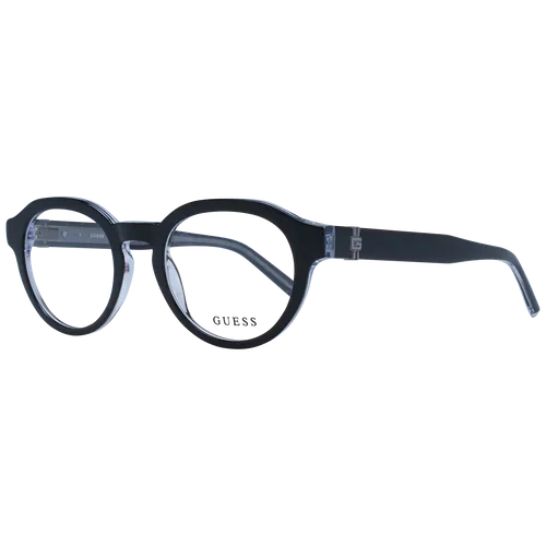 Guess Brillengestell GU50083 50005 - Unisex Schwarz - Stylisches Unisex-Brillengestell in Schwarz, ideal für alle Gesichtsformen. Mit robustem Kunststoffrahmen und praktischem Federscharnier für optimalen Tragekomfort.