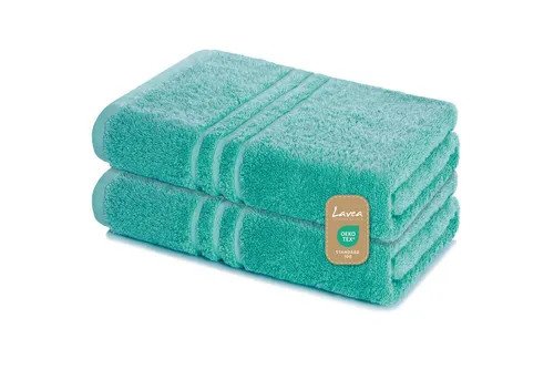 Lavea Saunatuch Elena-Frottierserie 80x200 cm, 100% Baumwolle (Set, 2-St), 500 g/m² Frottier, weich & saugstark, pflegeleicht