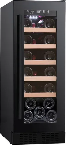 Climadiff CBU20S2B, Weinkühler mit Kompressor, Unterbau, 20 Flasche(n), 58 W, F, Schwarz