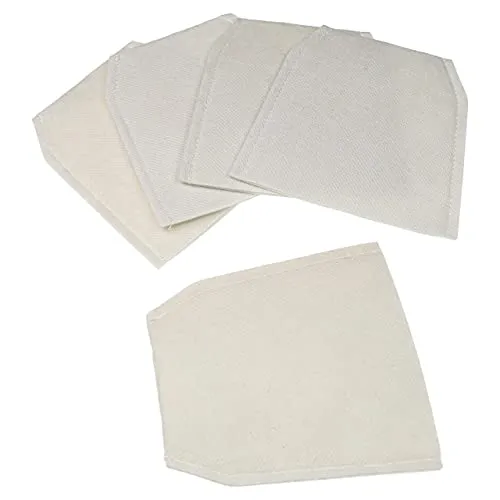 vhbw 5X Staubsaugerbeutel kompatibel mit Makita CL070DS, CL100, CL100D, CL100DZX, CL106, CL106D, CL183, CL183D, DCL180 Staubsauger - Mikrovlies, Weiß