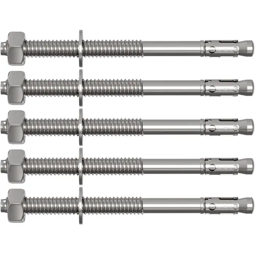 5x M12x160mm Schwerlastanker Verzinkt Keilanker Schwerlastdübel Bolzenanker Blit