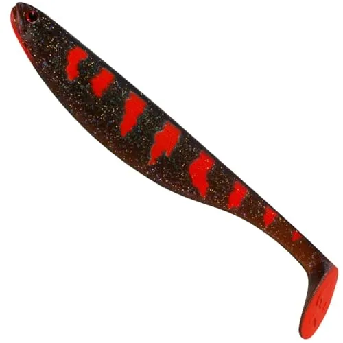 Westin Gummishad zum Hechtangeln 18cm 33g ShadTeez Slim, Farbe:Motoroil Blood