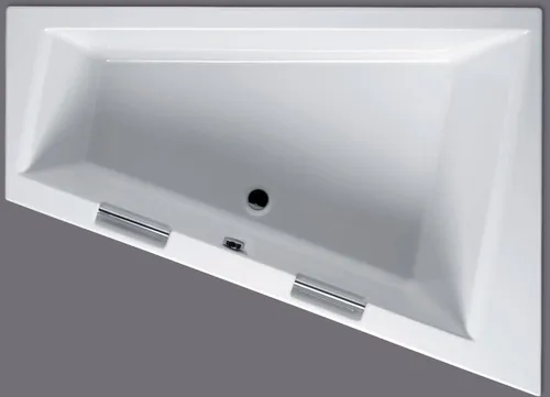 Riho Doppio Eckbadewanne 180x130cm in Hochglanz Weiß von RIHO
