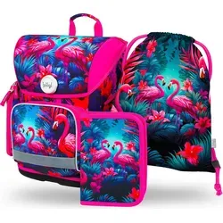 Baagl Schulranzen Set 3-teilig für Jungen und Mädchen