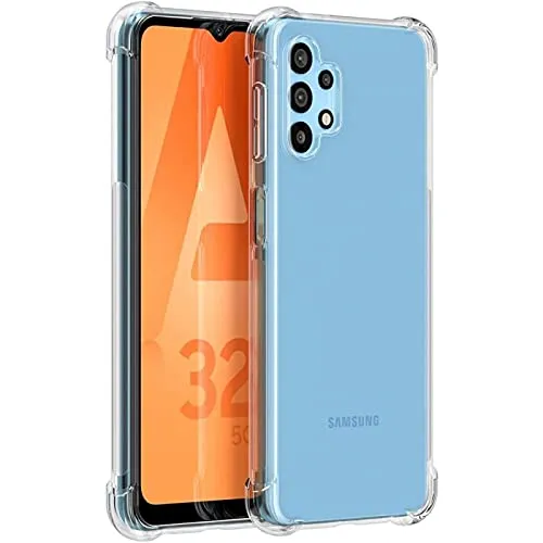 CoolGadget Rugged Handyhülle für Samsung Galaxy A32 5G Rugged Case, stoßdämpfende TPU Hülle Transparent Klar, kompatibel mit Samsung Galaxy A32 5G (6,5 Zoll)