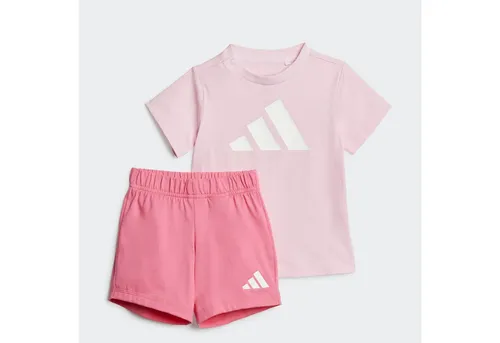 adidas Sportswear Trainingsanzug I BL T-SET 160 (2-tlg) rosa 86 - Trainingsbekleidung für Kinder, aus 100% Baumwolle, bequem und pflegeleicht, perfekt für sportliche Aktivitäten und Spiel.