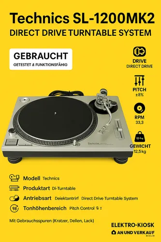 Plattenspieler bis 600 Euro von Technics