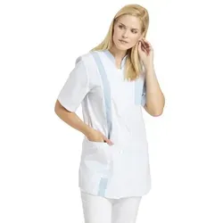 Kasack Damen hellblau 08/634/05, Größe 46 - Arbeits- & Schutzkleidung, strapazierfähiger Kasack für Komfort und Stil im Berufsalltag.
