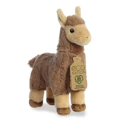 Aurora, 35038, Eco Nation Llama Tan, 27,9 cm, Plüschtier, Braun