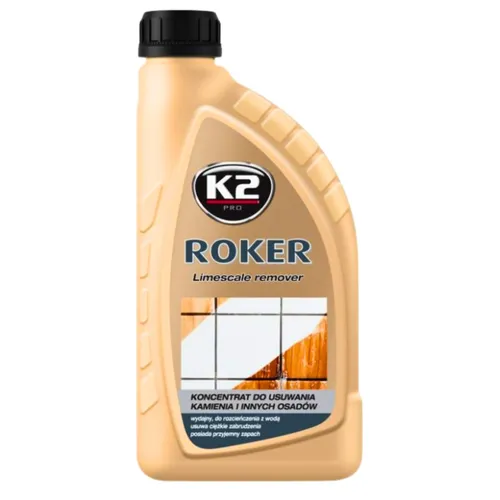 K2 ROKER 1L – Konzentrierter Kalk- & Schmutzlöser für Bad, Werkstatt & Glas