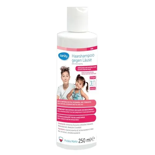 Cicho Wsza Anti-Läuse Shampoo 250 ml - Shampoo gegen Läuse für Kinder ab 3 Jahren, mit natürlichen Inhaltsstoffen wie Rosmarin- und Teebaumöl für sanfte Reinigung und effektiven Schutz.
