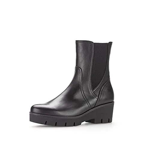 Gabor Damen Chelsea Boots, Frauen Stiefeletten,Wechselfußbett,Best Fitting,Bootee,Booties,halbstiefel,Kurzstiefel,schwarz,40 EU / 6.5 UK