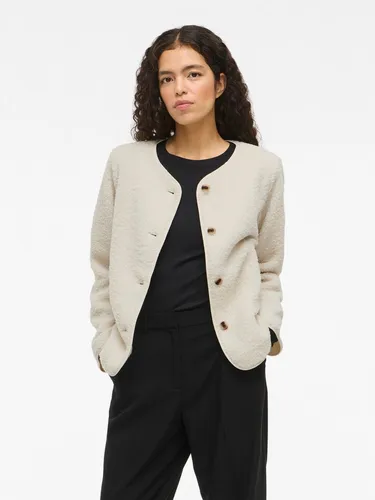 Vila Plüschjacke VIADA TEDDY JACKET Kunstfaser