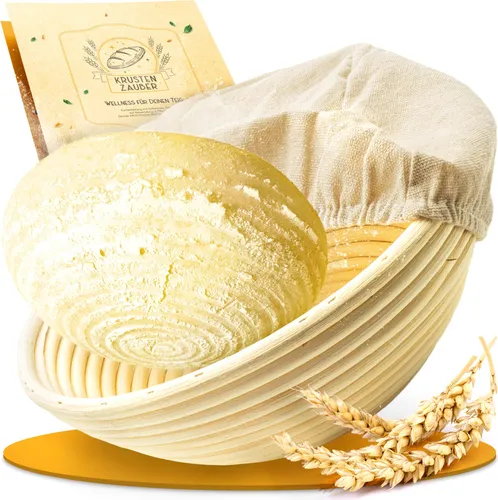 KRUSTENZAUBER Gärkorb zum Brotbacken rund 22cm von Krustenzauber
