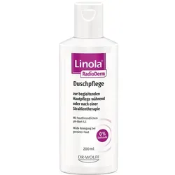 Linola Radioderm Duschpflege - Arzneimittel für sanfte Hautreinigung unter Strahlentherapie, ohne Duftstoffe, ideal zur Vorbeugung von Hautirritationen und zur Unterstützung der Hautregeneration.