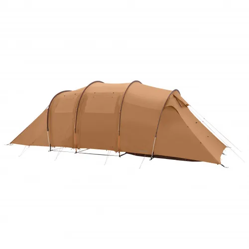 Nordisk Reisa 6 PU Gruppenzelt - Braun - Großes und stabiles Gruppenzelt aus PU-beschichtetem Polyester, ideal für Camping mit Freunden oder Familie.