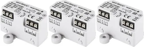 Homematic IP Funk Rollladenaktor HmIP-FROLL - 3er Set für die automatisierte Steuerung von Rollläden im Smart Home. Individuelle Wochenprofile und Schutzfunktionen sorgen für Komfort und Sicherheit.