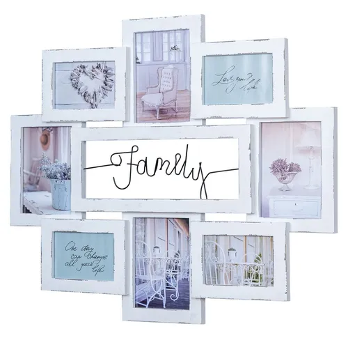 Echtholz Bilderrahmen 68x56cm für 8 Fotos von Levandeo