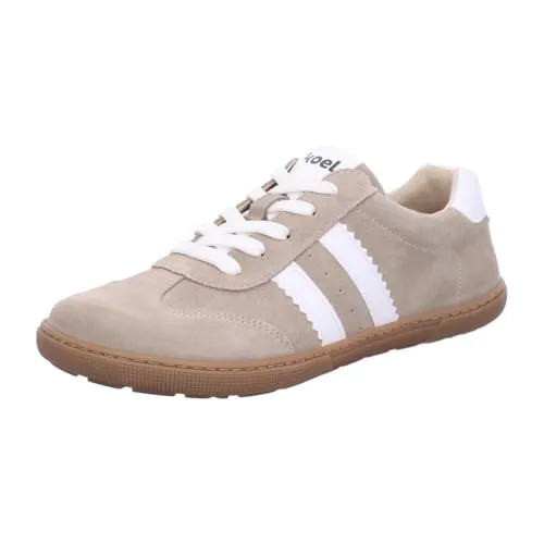 KOEL FRANCIE II SUEDE Barfußschuh Beige - Minimalschuhe aus Velourleder, rutschfeste Gummisohle und Barfuß-Technologie für ein natürliches Laufgefühl. Frei von schädlichen Materialien und Made in Portugal.