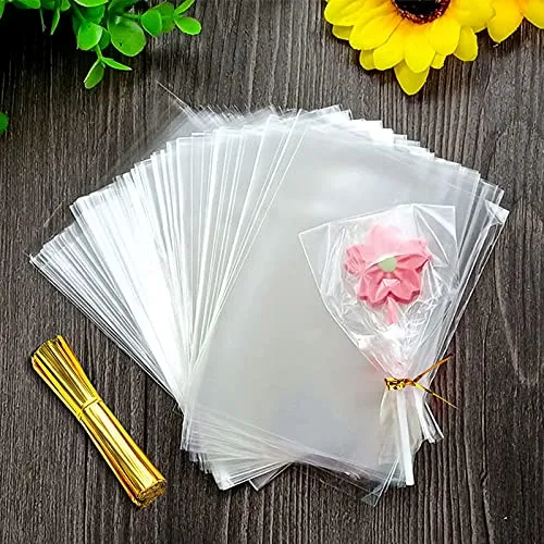 Zhenle Cellophantüten Klein Klar, 200 Stück, 10 x 15 cm von Realjoy