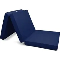 Beautissu Campix Klappmatratze 200x90x10cm Dunkelblau