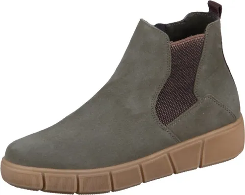 Remonte Stiefelette in Grün - 41 EU - Wanderschuhe mit echtem Leder und warmem Fellfutter, ideal für kalte Tage und lange Spaziergänge.