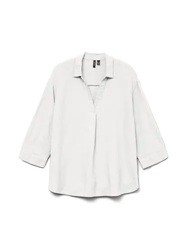 VERO MODA Damen Vmlinn 3/4 Top WVN Ga Noos - Stilvolles Shirt für jeden Anlass - Elegantes Vero Moda Top mit 3/4-Ärmeln und lockerem Schnitt. Ideal für lässige Looks oder schicke Anlässe. Bequem und vielseitig kombinierbar.