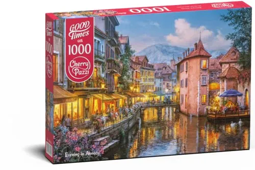 CherryPazzi Puzzle 1000 pièces : Soirée à Annecy