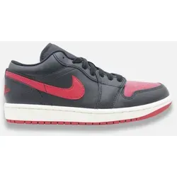 Nike Air Jordan 1 Low Damen Sneaker Black Red - 38 EU - Stylische Damen Sneaker in Black Red, perfekt für Freizeitaktivitäten. Der AIR JORDAN 1 LOW kombiniert Leder und Synthetik für optimalen Komfort und Langlebigkeit.