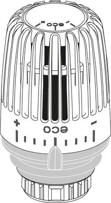 HEIMEIER Thermostatkopf K-eco, Standard, weiß RAL 9016 von Heimeier