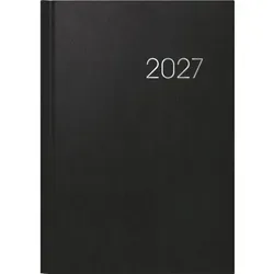 BRUNNEN Buchkalender Buchkalender 796 A5 1 Woche/2 Seiten Balacron schwarz 2027 schwarz