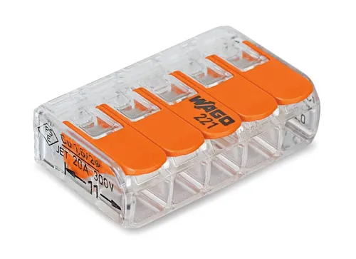 Wago Compact Hebelklemme Anzahl Leiter: 5, 0,14 - 4 mm², 10 Stück