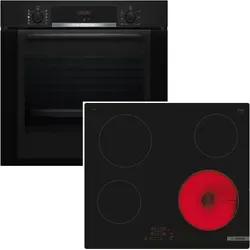Bosch Herdset mit EcoClean Backofen und Glaskeramikkochfeld 60 cm