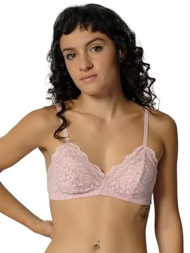 Skiny Bustier mit Spitze rosa 44 - Funktionsunterwäsche für eine feminine Silhouette, aus elastischem Material für optimalen Tragekomfort und Maschinenwäsche geeignet.