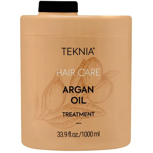 Lakmé Teknia Hair Care Argan Oil Treatment 1000 ml - Haarmaske für alle Haartypen, angereichert mit Arganöl für intensive Feuchtigkeit, Glanz und Geschmeidigkeit. Ideal für seidig und leicht kämmbares Haar.