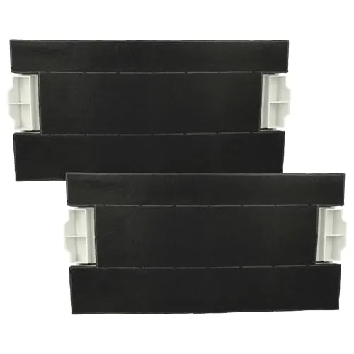 vhbw 2x Aktivkohlefilter kompatibel mit Bosch DHI945F, DHI755F, DHI665VX/01, DHI685S, DHI665V Dunstabzugshaube - 39,8 x 19,6/17,4 x 2,9 cm