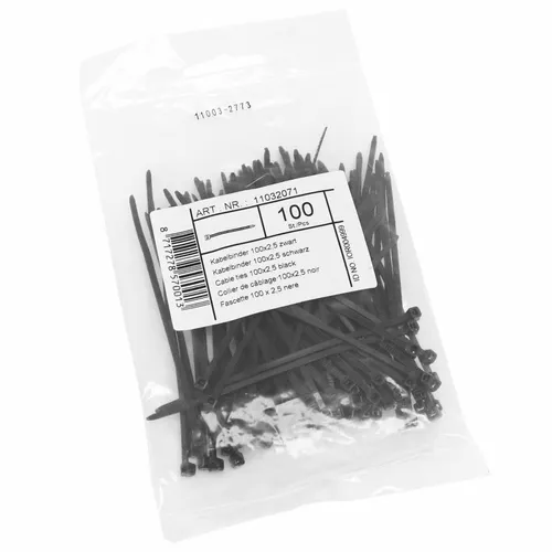 WKK Kunststoffkabelbinder schw. UV-stab. 100x2,5mm 100 St. (11032071)