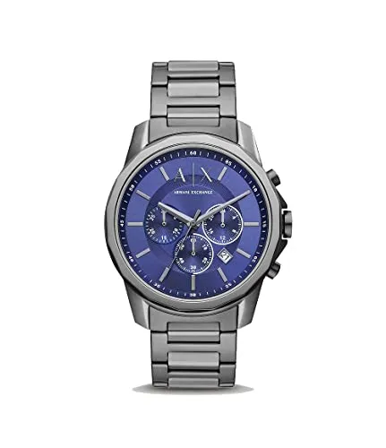 Armani Exchange AX1731 Herren Quarz-Chronograph - Armbanduhren für Herren mit 44mm Gehäuse aus recyceltem Edelstahl, wasserdicht bis 50m – ideal für Sport und Alltag.