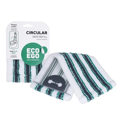 Eco Ego Wischmoppbezug Aus Mikrofaser Ersatzbezug Für Bodenwischer Ersatz Für Flachwischmopp Microfaser Bodentuch Wischbezug Dick Robust Saugfähig Circular