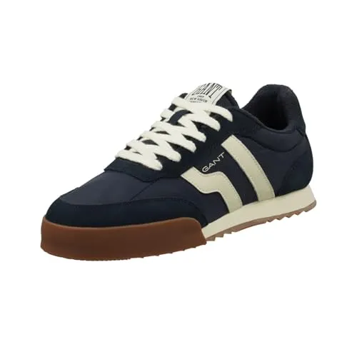 Gant 30633837/G69 Schnürschuh - Eleganter Halbschuh für jeden Anlass - Halbschuhe in Größe 41, marine, aus hochwertigem Leder-Mix. Ideal für stilvolle Outfits, mit komfortablem Blockabsatz und robuster Gummisohle.