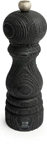 PEUGEOT Pfeffermühle Paris Nature Black 18 cm - Küchenhelfer mit klassischer Mahlgradeinstellung, aus recyceltem Holz und umweltfreundlichem Lack, sorgt für vollendete Aromen und Geschmäcker.