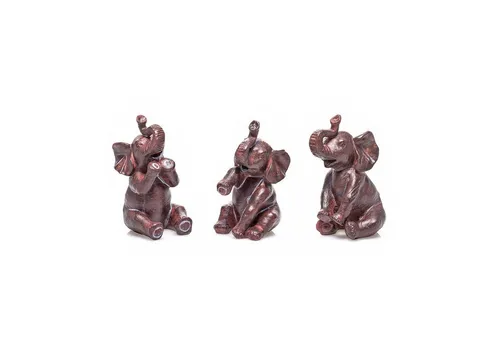 pajoma® Tierfigur Elefanten Trio 3er-Set, Höhe 14 cm
