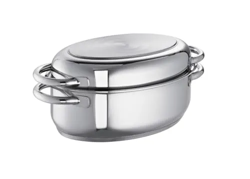 Schulte-Ufer 6789-30 Multi-Bräter 30 cm, 4,5 l - Pfanne aus hochwertigem rostfreiem Edelstahl mit energiesparendem Allherd-Aluminium-Kapselboden, ideal für alle Herdarten inkl. Induktion und Glaskeramik.