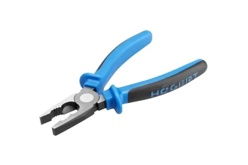 PROFI Kombizange 180 MM, Kombinationszange CR-V | HRC 58-62 | Chrom-Vanadium- Stahl | Universalzange | Gummierte Grifffläche (Kombizange, 180 MM)