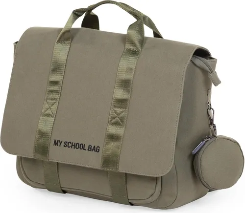 Schulranzen Canvas Khaki
