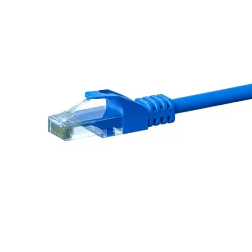 Danicom CAT 6 Netzwerkkabel U/UTP - 3 Meter - Blau - CCA, POE, Ethernet, LAN, Patchkabel, Datenkabel, RJ45 - für Serverschränke, Switches, Router, Modems!